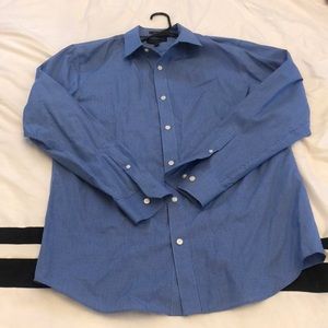 Banana Republic blue slim fit button up sz L